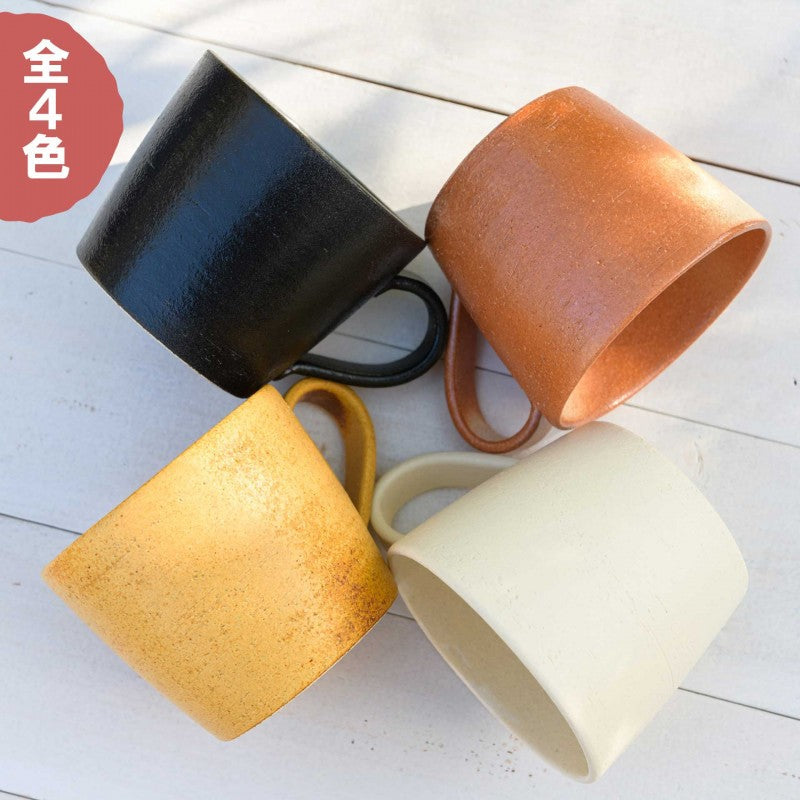 【木箱印刷 信楽焼マグカップ】大容量で便利に使えます。長寿のプレゼントにも♪