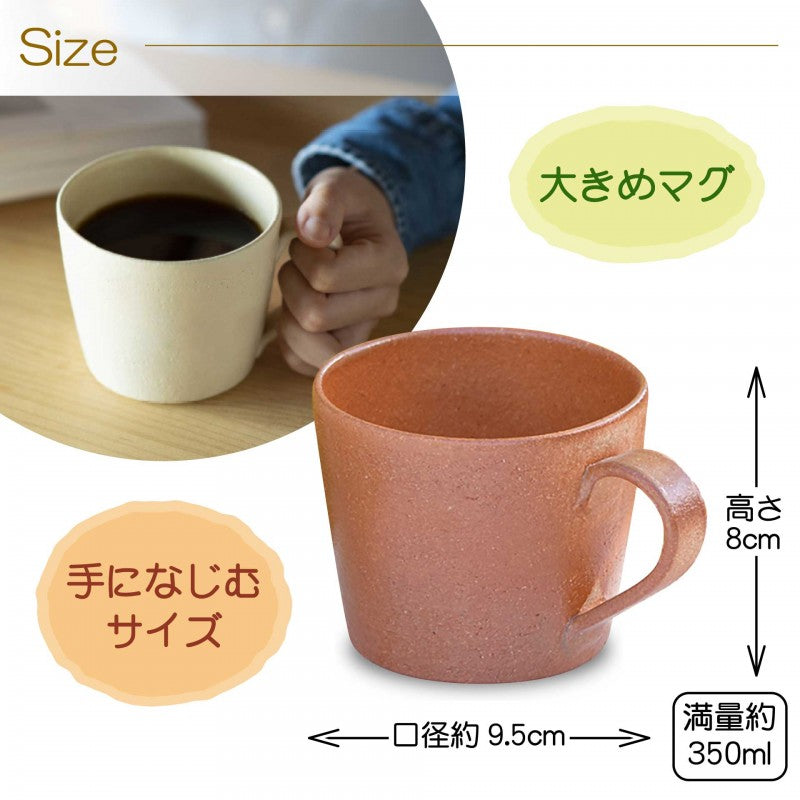 【木箱印刷 信楽焼マグカップ】大容量で便利に使えます。長寿のプレゼントにも♪