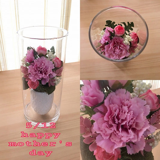 母の日 フラワーベース & アーティシャルフラワー の 制作 工程