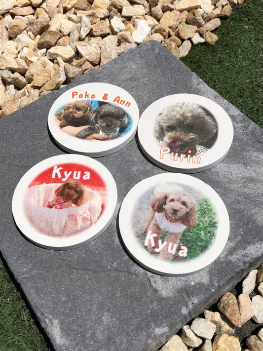 ペット　珪藻土コースター♪