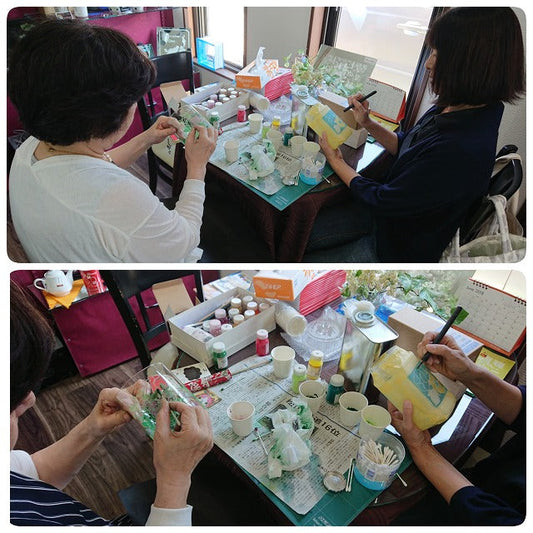 【工房教室】ガラス彫刻　制作中→完成品!!