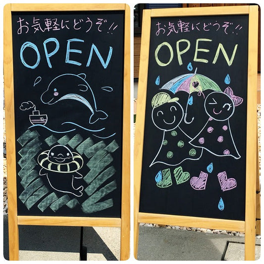 【本日のブラックボード】涼しげなイルカさん♪