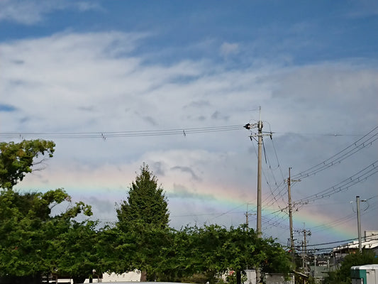お天気雨のち虹