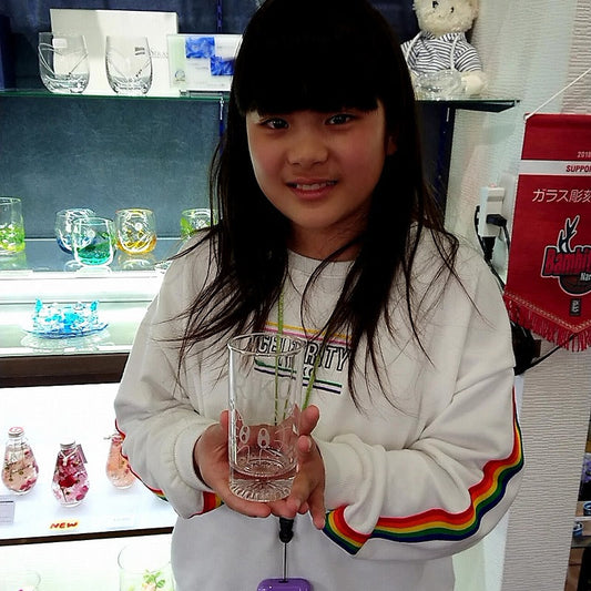 【 手書き イラスト 】 オリジナル グラス ♪