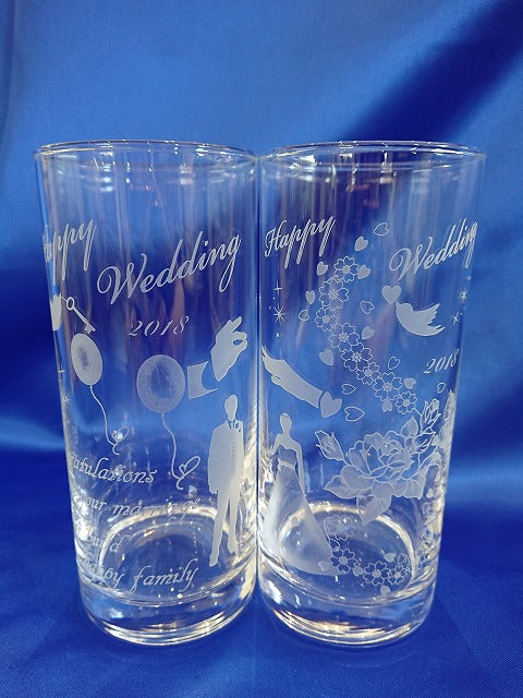 【ペアグラス】ウェディングに♪