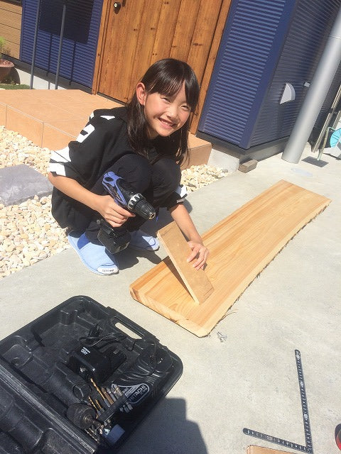 「小さな職人さん誕生」（笑)