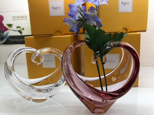 新作入荷　菅原ガラス　一輪挿し