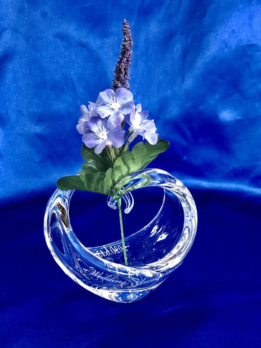 菅原硝子　ハート一輪挿し入荷♪