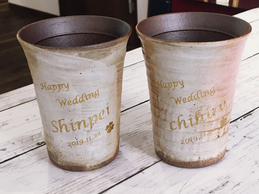 信楽焼でご結婚御祝いプレゼント♪